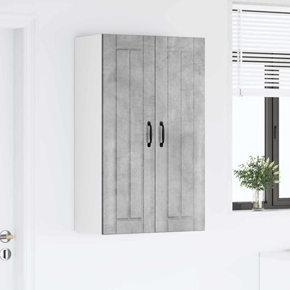 vidaXL Wall Cabinet LUCCA Concrete Grey 60 x 31 x 100 cm