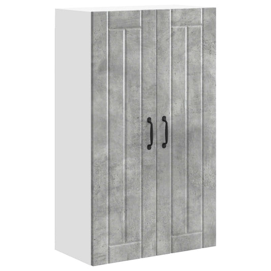 vidaXL Wall Cabinet LUCCA Concrete Grey 60 x 31 x 100 cm