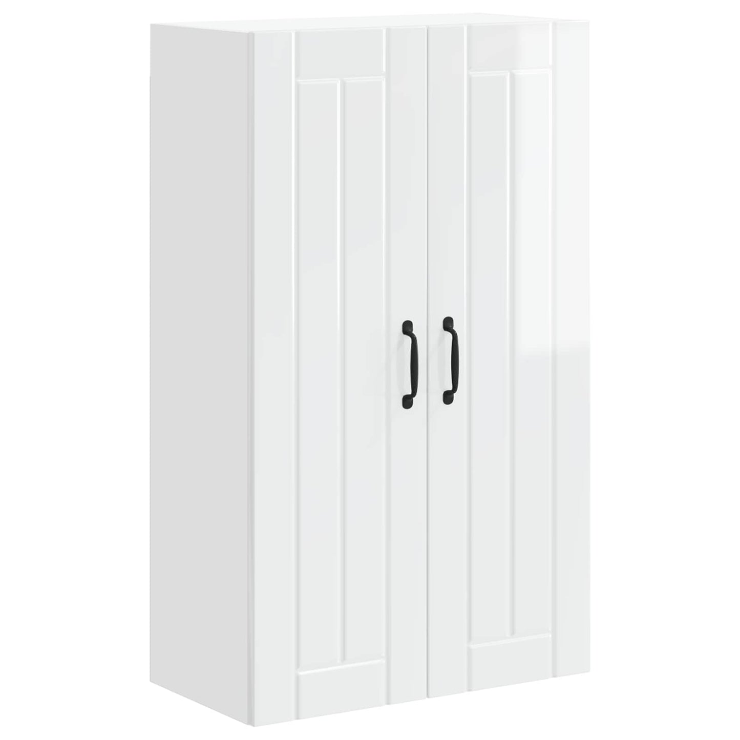 vidaXL Wall Cabinet LUCCA High Gloss White 60 x 31 x 100 cm