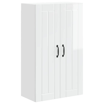 vidaXL Wall Cabinet LUCCA High Gloss White 60 x 31 x 100 cm