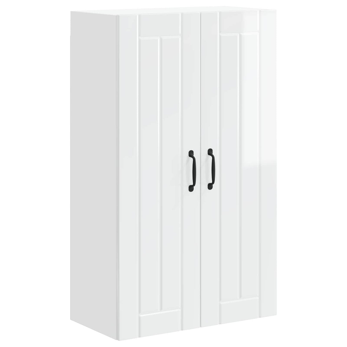 vidaXL Wall Cabinet LUCCA High Gloss White 60 x 31 x 100 cm