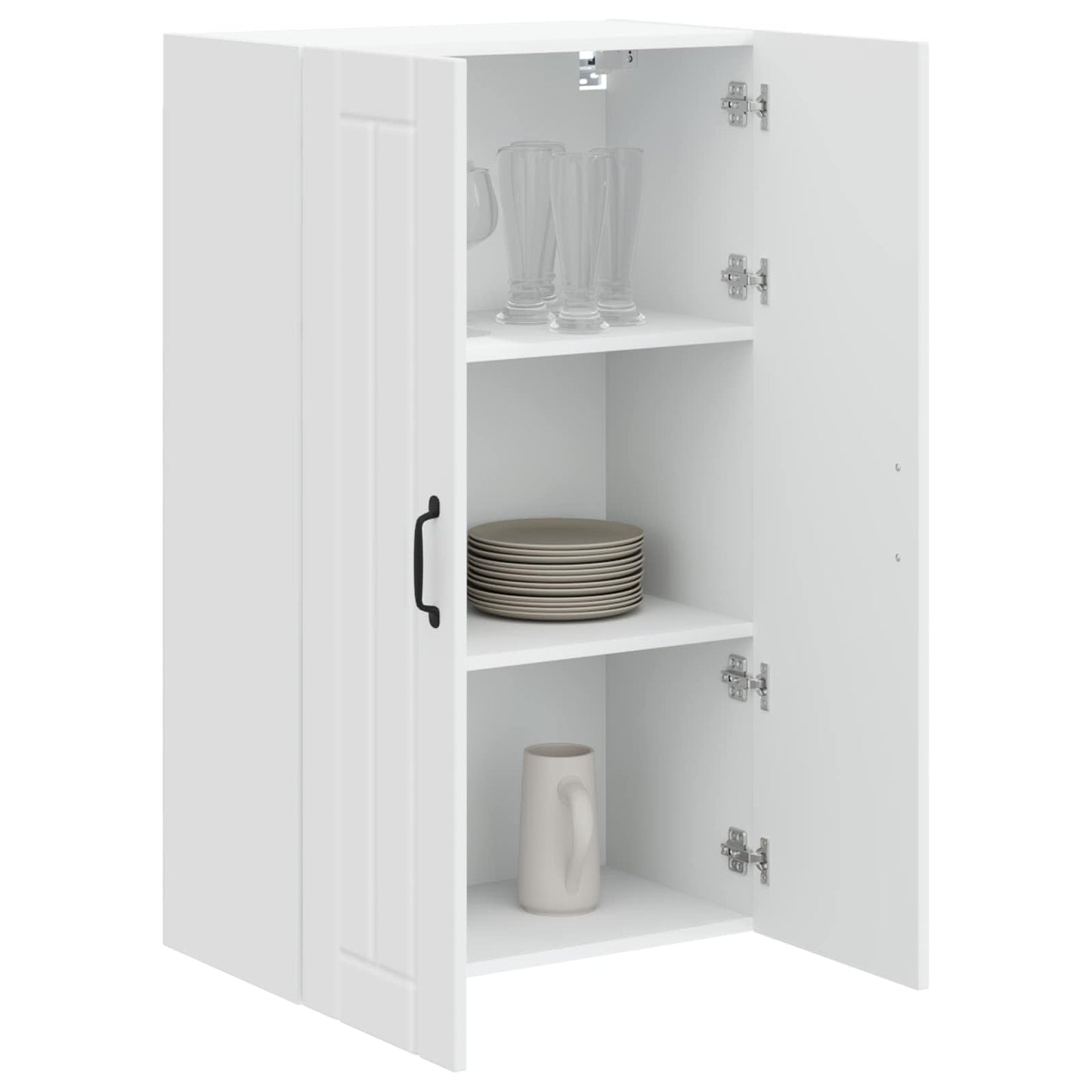 vidaXL Wall Cabinet LUCCA High Gloss White 60 x 31 x 100 cm