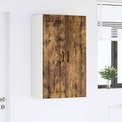vidaXL Wall Cabinet LUCCA Smoked Oak 60 x 31 x 100 cm Engineered Wood