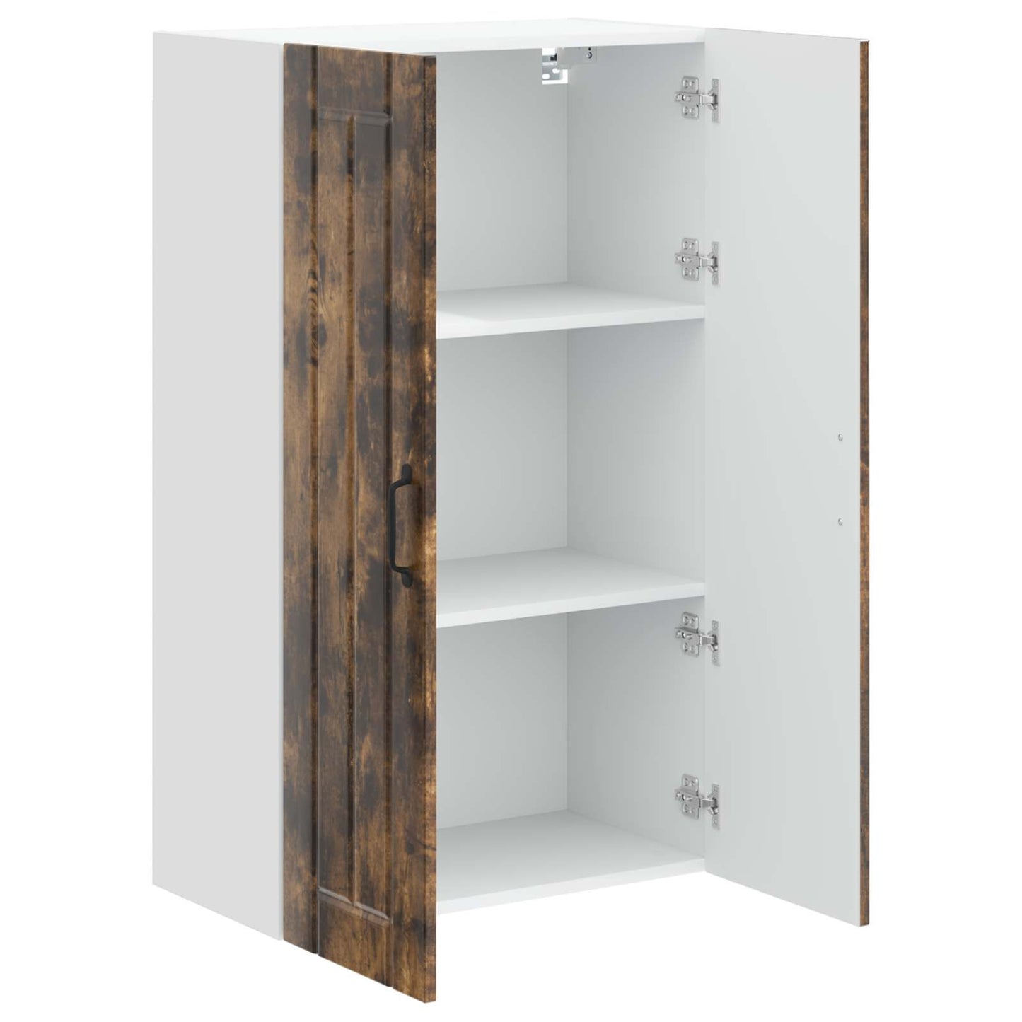 vidaXL Wall Cabinet LUCCA Smoked Oak 60 x 31 x 100 cm Engineered Wood