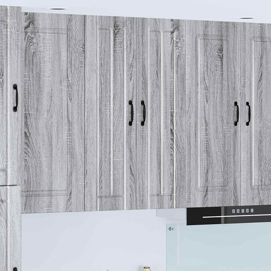 vidaXL Wall Cabinet LUCCA Grey Sonoma 60 x 31 x 100 cm Engineered Wood