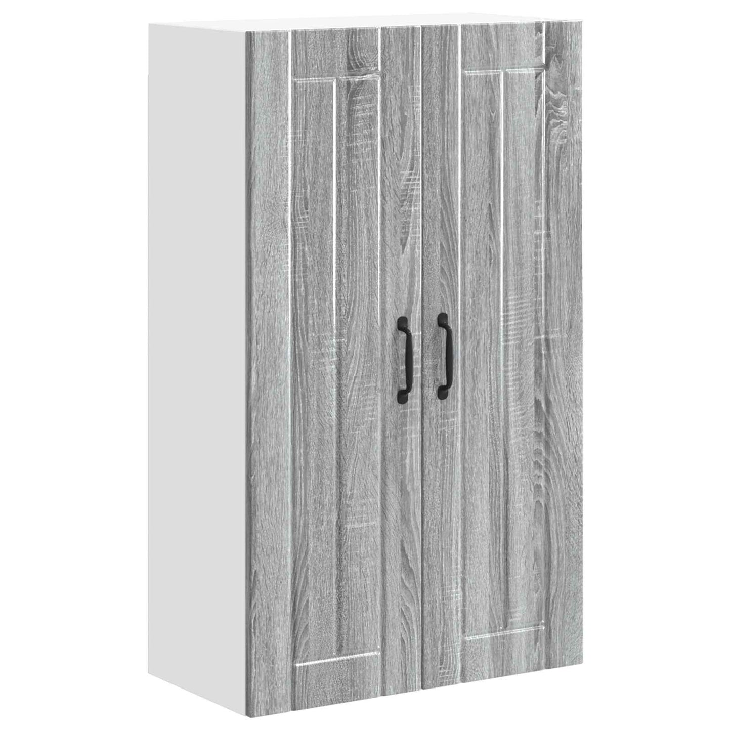 vidaXL Wall Cabinet LUCCA Grey Sonoma 60 x 31 x 100 cm Engineered Wood