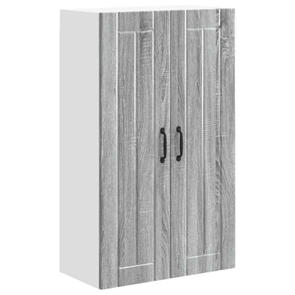vidaXL Wall Cabinet LUCCA Grey Sonoma 60 x 31 x 100 cm Engineered Wood
