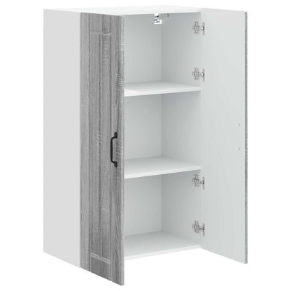 vidaXL Wall Cabinet LUCCA Grey Sonoma 60 x 31 x 100 cm Engineered Wood