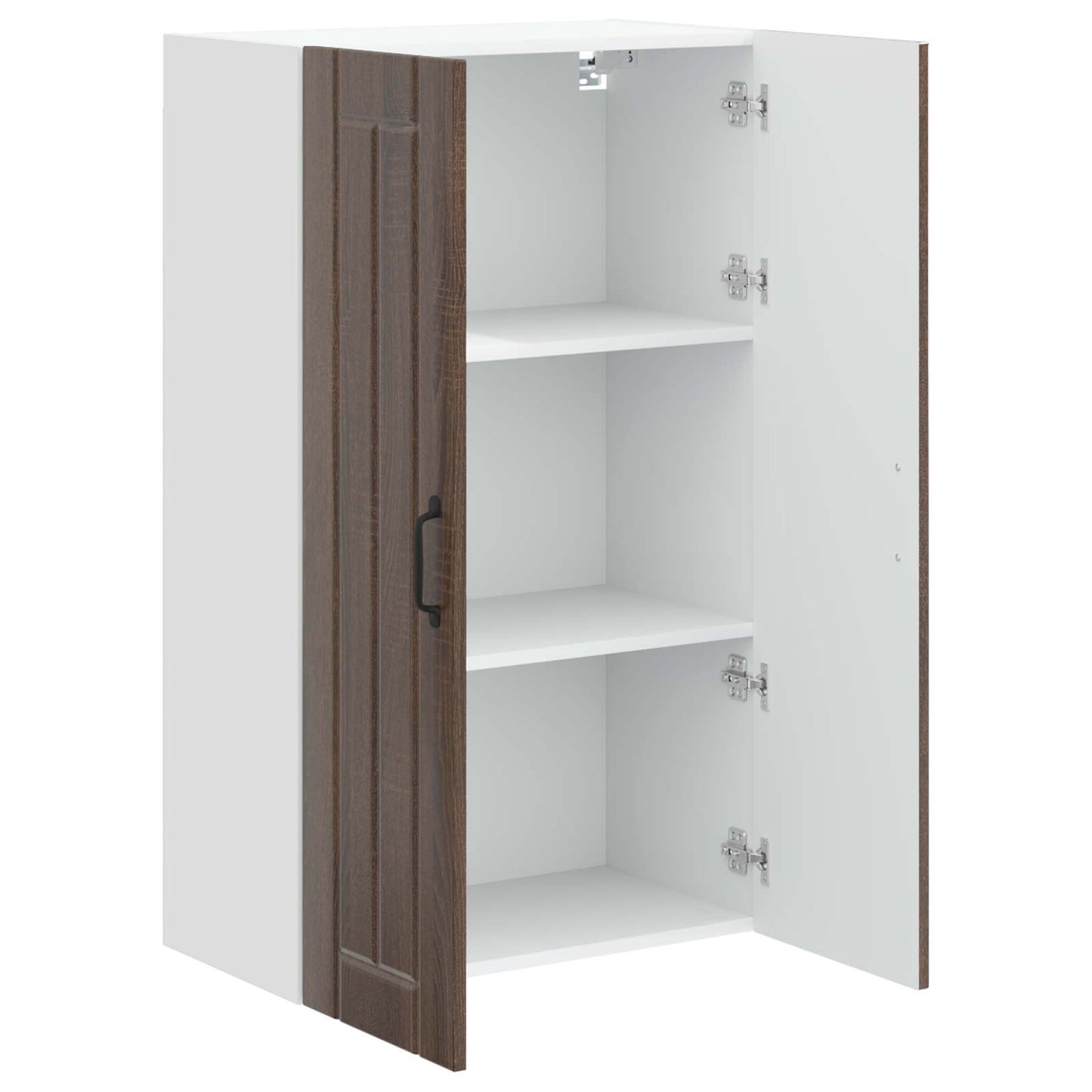 vidaXL Wall Cabinet LUCCA Brown Oak 60 x 31 x 100 cm Engineered Wood
