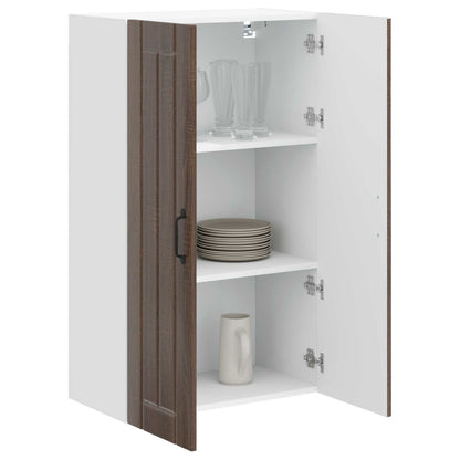 vidaXL Wall Cabinet LUCCA Brown Oak 60 x 31 x 100 cm Engineered Wood