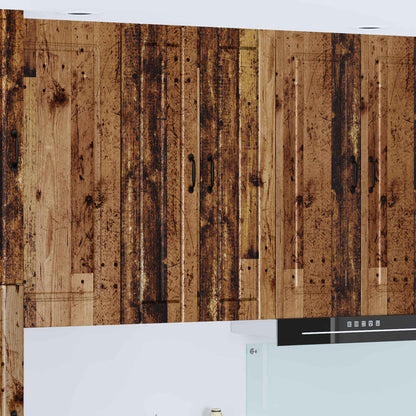 vidaXL Wall Cabinet LUCCA Old Wood 60 x 31 x 100 cm Engineered Wood