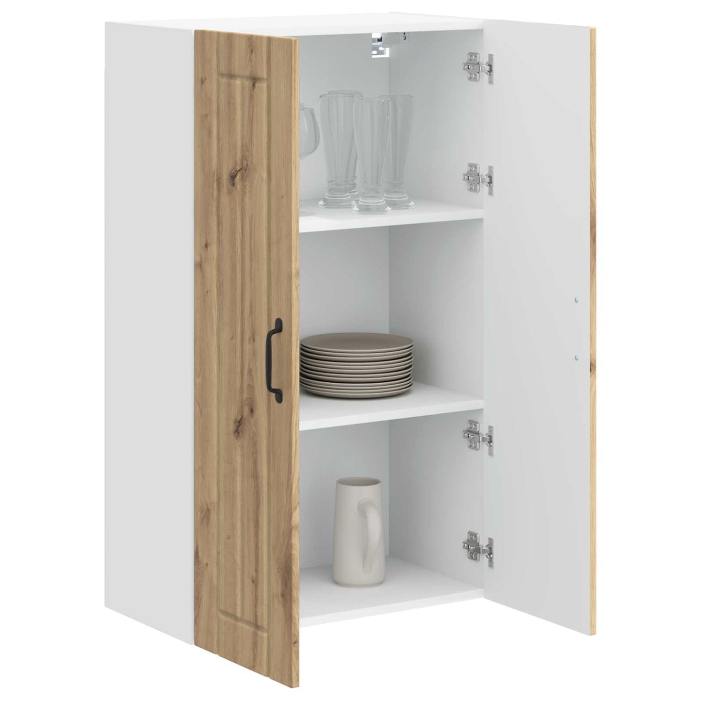 vidaXL Wall Cabinet LUCCA Artisan Oak 60 x 31 x 100 cm Engineered Wood
