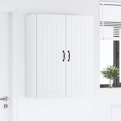 vidaXL Wall Cabinet LUCCA White 80 x 31 x 100 cm Engineered Wood