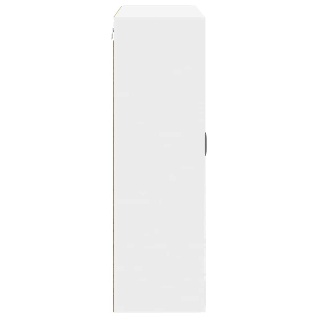 vidaXL Wall Cabinet LUCCA White 80 x 31 x 100 cm Engineered Wood