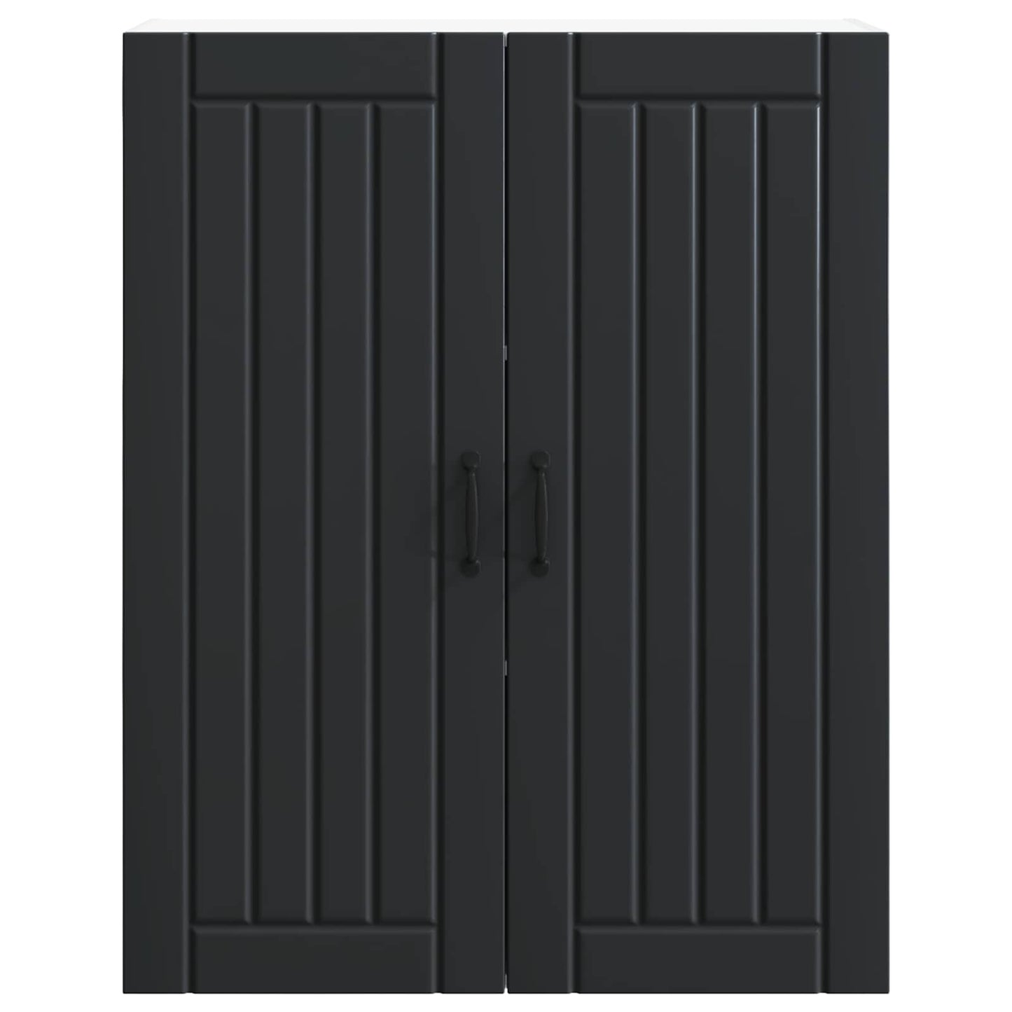 vidaXL Wall Cabinet LUCCA Black 80 x 31 x 100 cm Engineered Wood