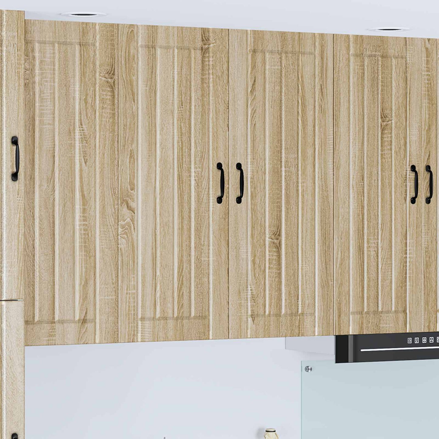 vidaXL Wall Cabinet LUCCA Sonoma Oak 80 x 31 x 100 cm Engineered Wood