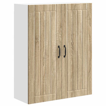 vidaXL Wall Cabinet LUCCA Sonoma Oak 80 x 31 x 100 cm Engineered Wood