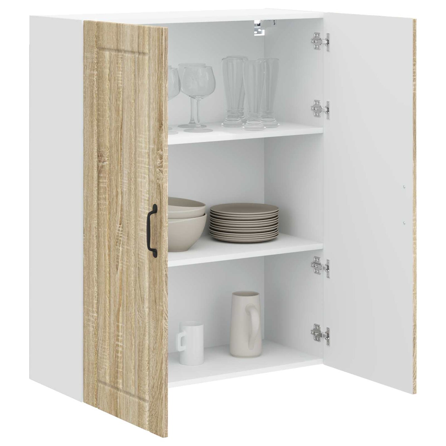 vidaXL Wall Cabinet LUCCA Sonoma Oak 80 x 31 x 100 cm Engineered Wood