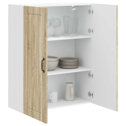 vidaXL Wall Cabinet LUCCA Sonoma Oak 80 x 31 x 100 cm Engineered Wood