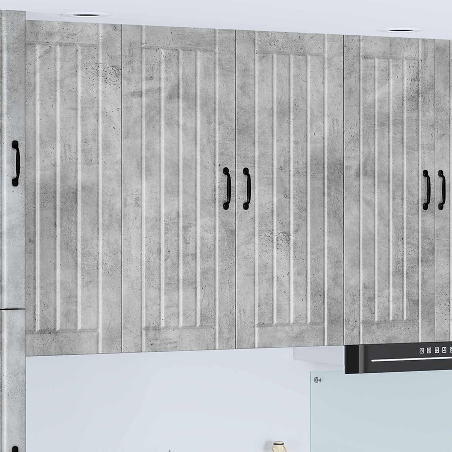 vidaXL Wall Cabinet LUCCA Concrete Grey 80 x 31 x 100 cm