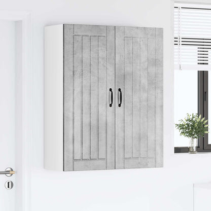 vidaXL Wall Cabinet LUCCA Concrete Grey 80 x 31 x 100 cm