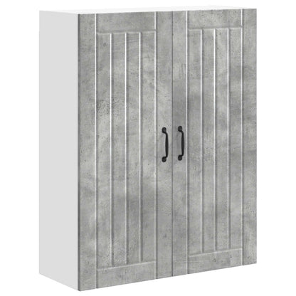 vidaXL Wall Cabinet LUCCA Concrete Grey 80 x 31 x 100 cm