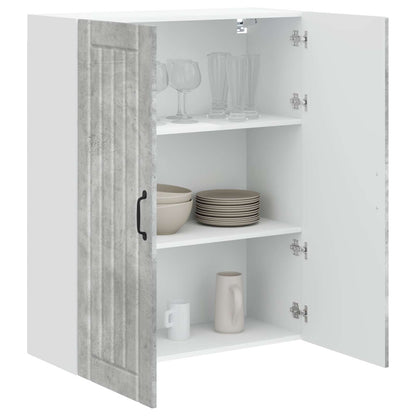 vidaXL Wall Cabinet LUCCA Concrete Grey 80 x 31 x 100 cm