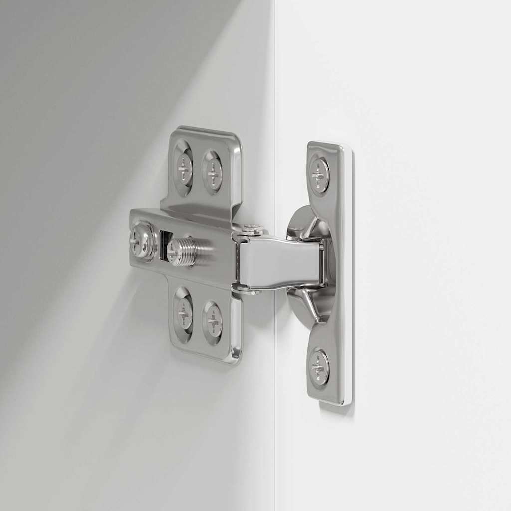 vidaXL Wall Cabinet LUCCA High Gloss White 80 x 31 x 100 cm