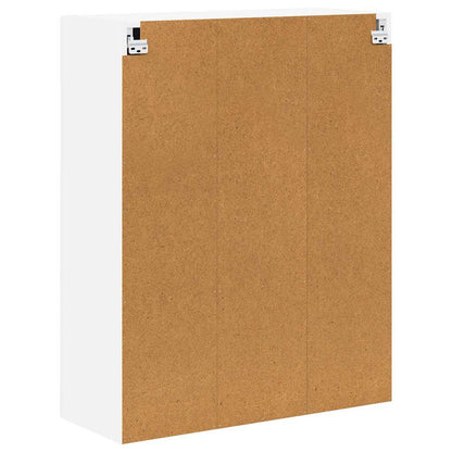 vidaXL Wall Cabinet LUCCA High Gloss White 80 x 31 x 100 cm