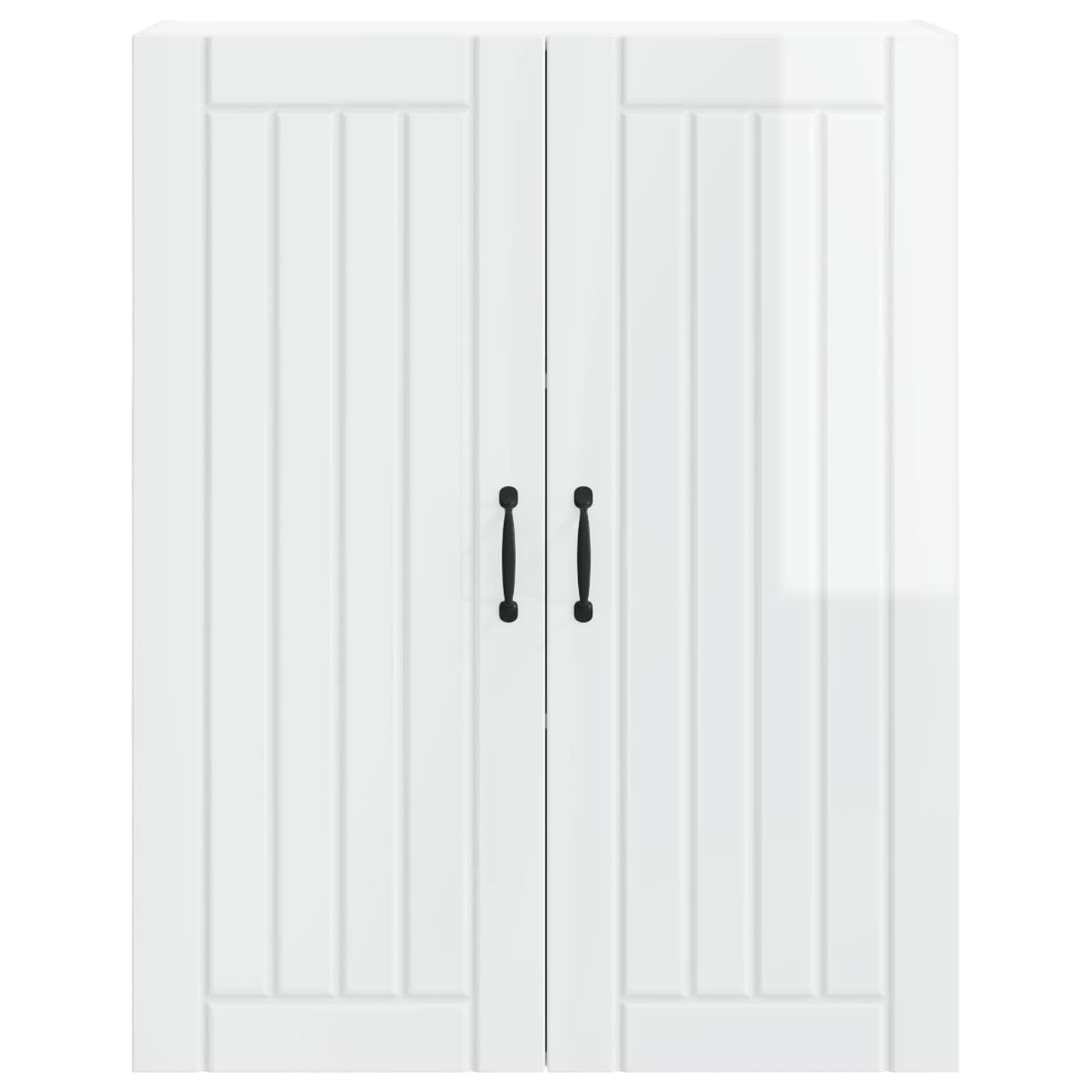 vidaXL Wall Cabinet LUCCA High Gloss White 80 x 31 x 100 cm