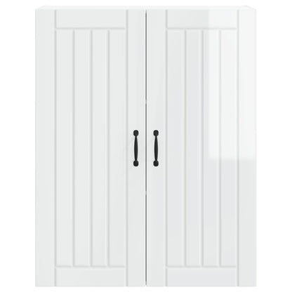 vidaXL Wall Cabinet LUCCA High Gloss White 80 x 31 x 100 cm