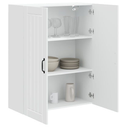vidaXL Wall Cabinet LUCCA High Gloss White 80 x 31 x 100 cm