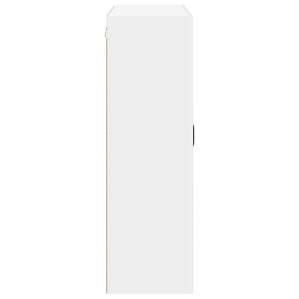 vidaXL Wall Cabinet LUCCA High Gloss White 80 x 31 x 100 cm