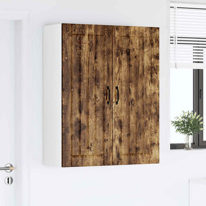 vidaXL Wall Cabinet LUCCA Smoked Oak 80 x 31 x 100 cm Engineered Wood