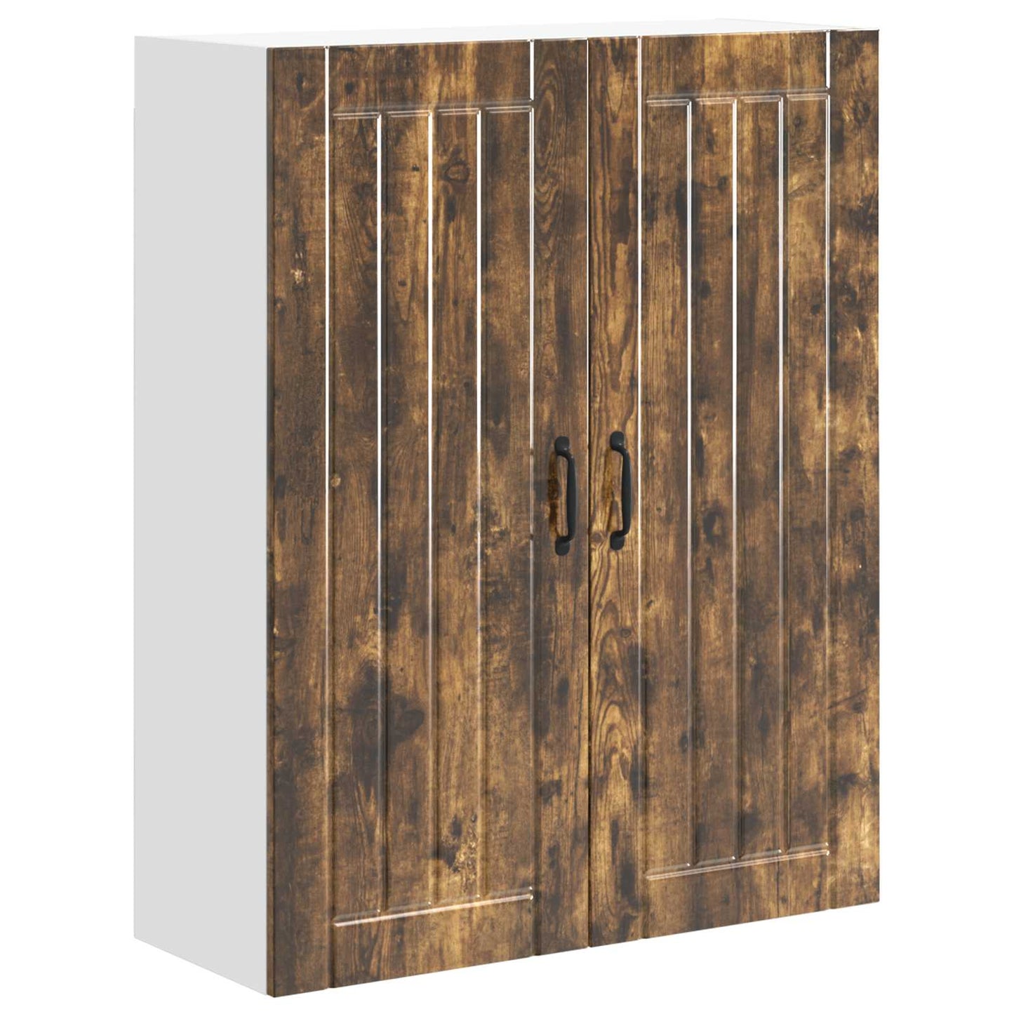 vidaXL Wall Cabinet LUCCA Smoked Oak 80 x 31 x 100 cm Engineered Wood