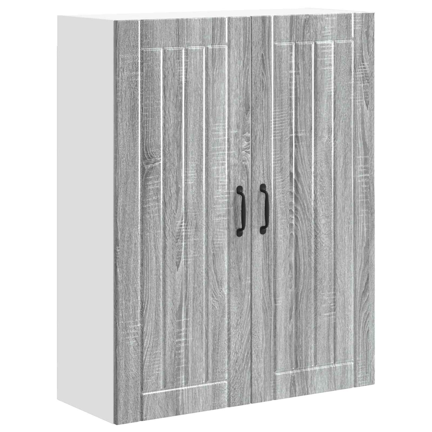 vidaXL Wall Cabinet LUCCA Grey Sonoma 80 x 31 x 100 cm Engineered Wood