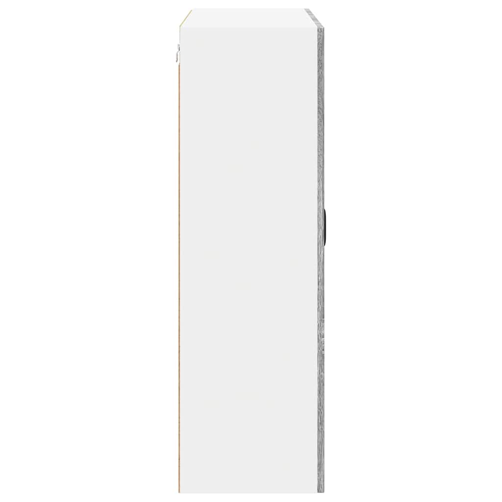 vidaXL Wall Cabinet LUCCA Grey Sonoma 80 x 31 x 100 cm Engineered Wood