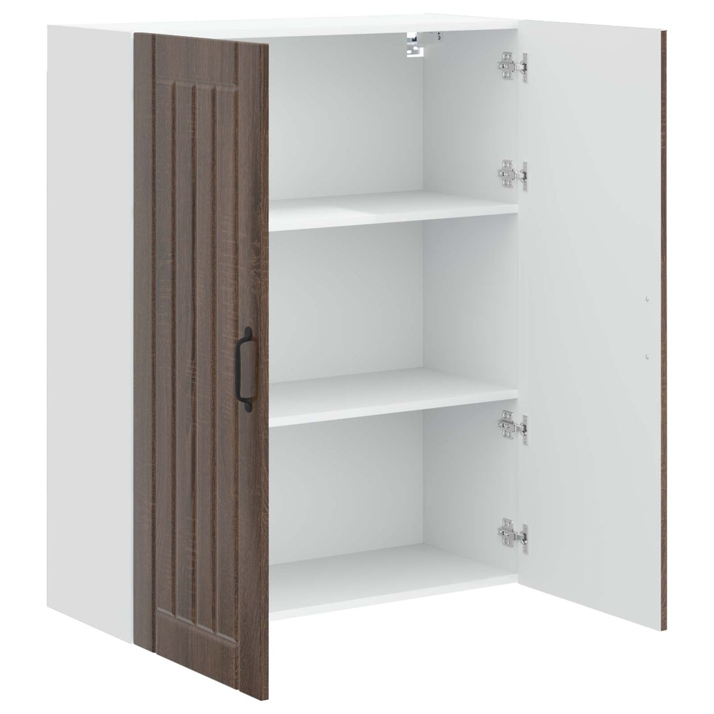 vidaXL Wall Cabinet LUCCA Brown Oak 80 x 31 x 100 cm Engineered Wood