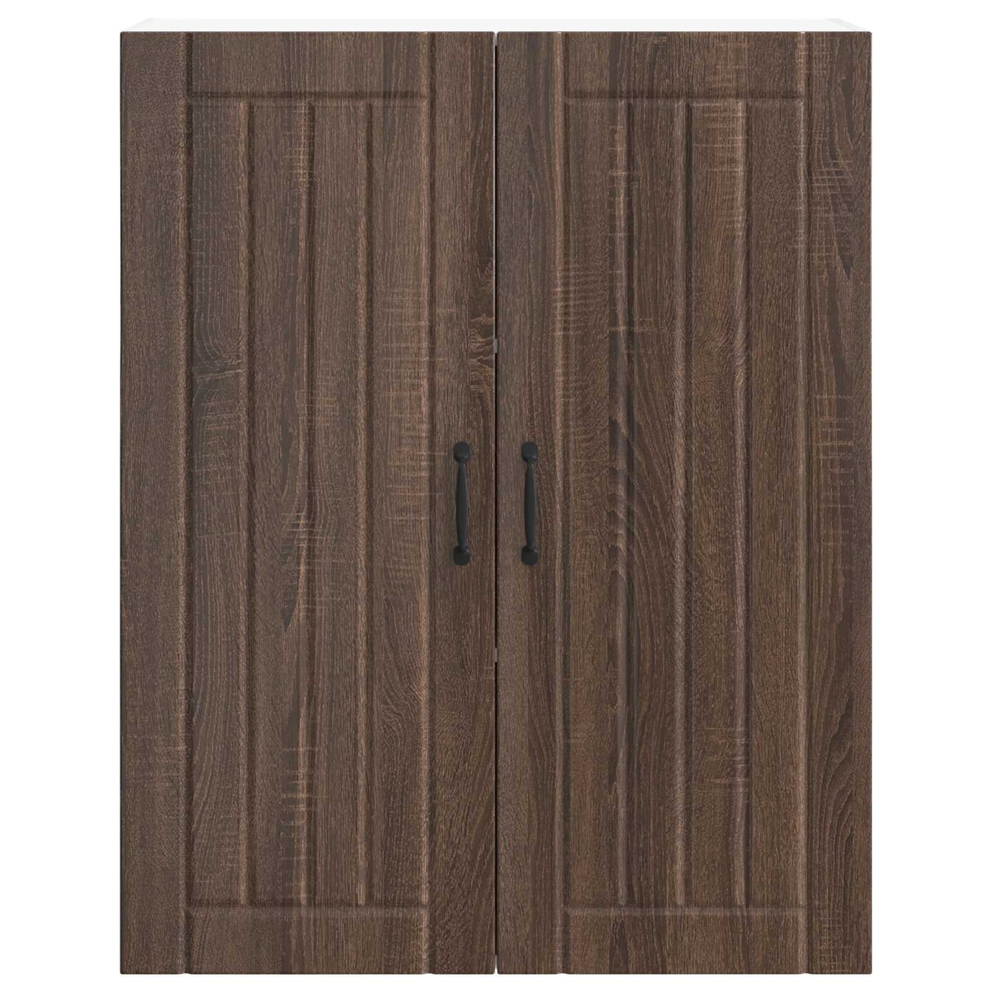 vidaXL Wall Cabinet LUCCA Brown Oak 80 x 31 x 100 cm Engineered Wood