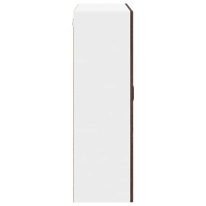 vidaXL Wall Cabinet LUCCA Brown Oak 80 x 31 x 100 cm Engineered Wood