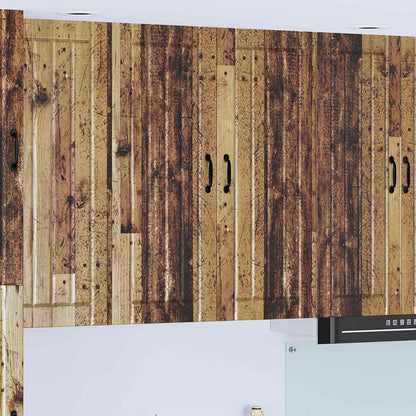 vidaXL Wall Cabinet LUCCA Old Wood 80 x 31 x 100 cm Engineered Wood