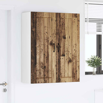 vidaXL Wall Cabinet LUCCA Old Wood 80 x 31 x 100 cm Engineered Wood