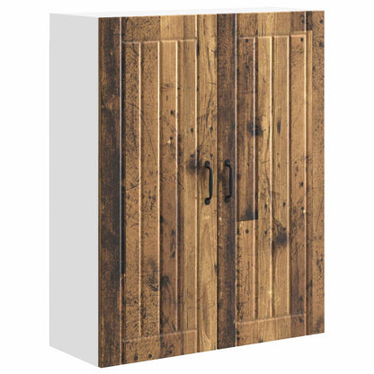 vidaXL Wall Cabinet LUCCA Old Wood 80 x 31 x 100 cm Engineered Wood
