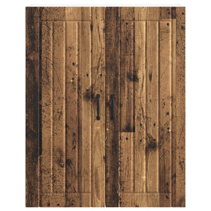 vidaXL Wall Cabinet LUCCA Old Wood 80 x 31 x 100 cm Engineered Wood