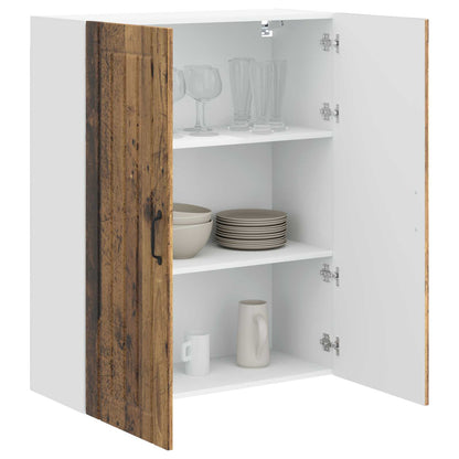 vidaXL Wall Cabinet LUCCA Old Wood 80 x 31 x 100 cm Engineered Wood