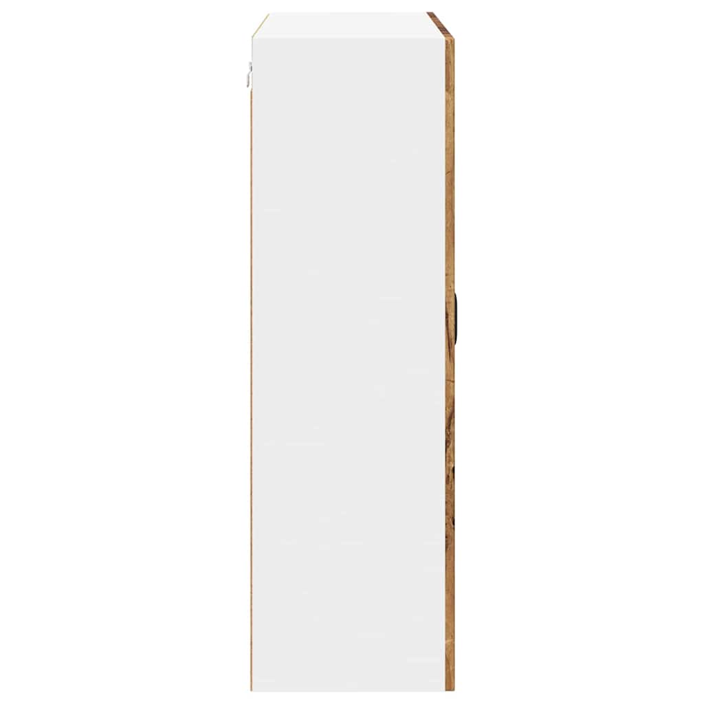 vidaXL Wall Cabinet LUCCA Old Wood 80 x 31 x 100 cm Engineered Wood