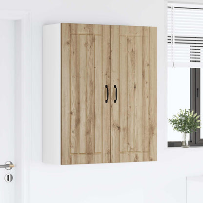 vidaXL Wall Cabinet LUCCA Artisan Oak 80 x 31 x 100 cm Engineered Wood