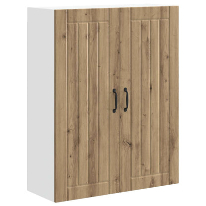 vidaXL Wall Cabinet LUCCA Artisan Oak 80 x 31 x 100 cm Engineered Wood