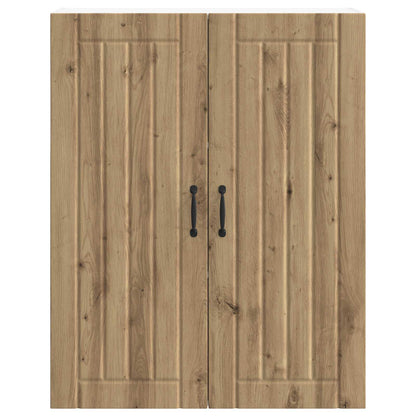 vidaXL Wall Cabinet LUCCA Artisan Oak 80 x 31 x 100 cm Engineered Wood