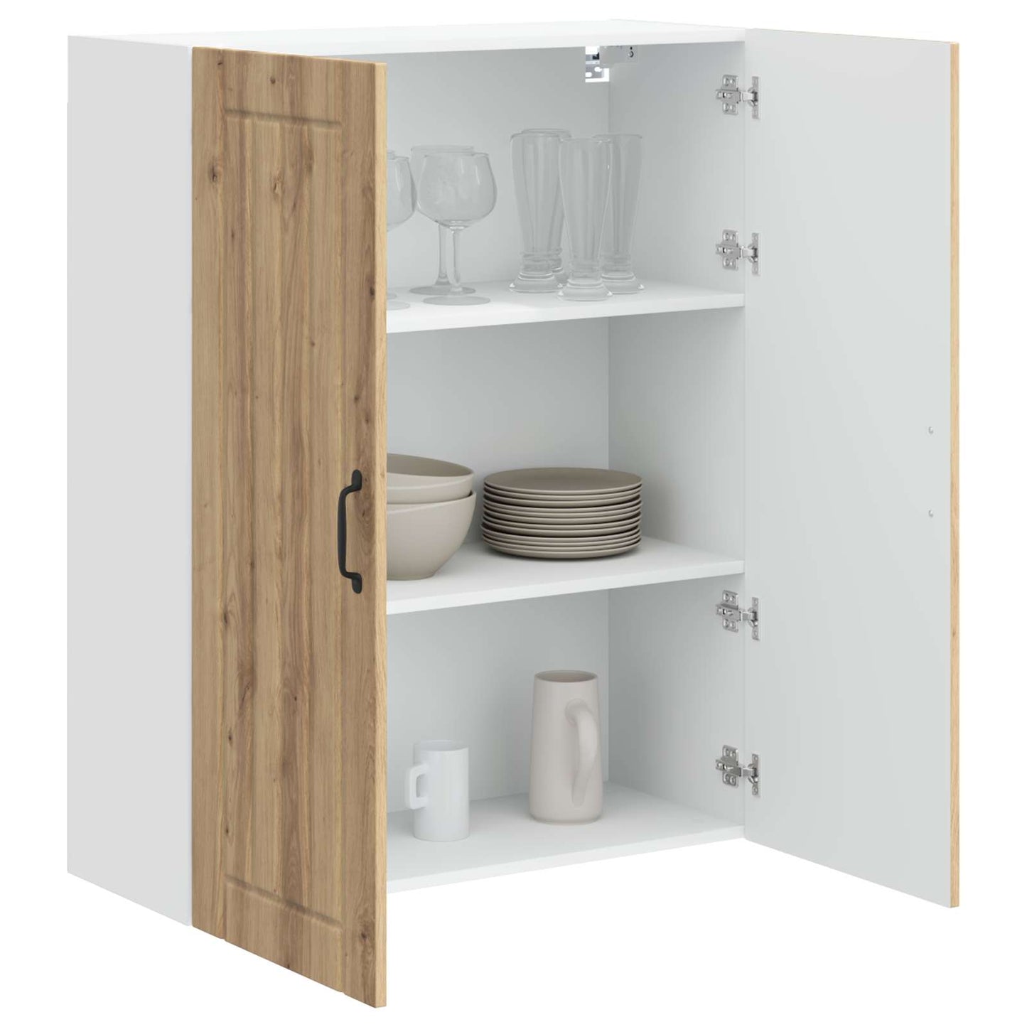vidaXL Wall Cabinet LUCCA Artisan Oak 80 x 31 x 100 cm Engineered Wood